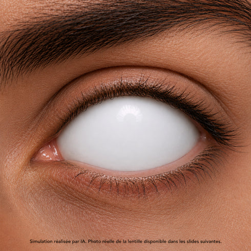 【Sclera】White(Blind)(Purchase of only one lens possible)