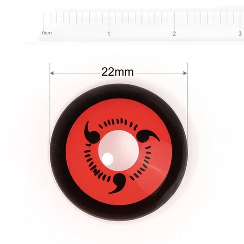 Sharingan - lentille sclérale Naruto cosplay/Halloween ZenKon (vue 1)