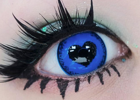 可愛いハート(4色)- SFX-EYES 全眼カラコン 特殊カラコン コスプレ ハロウイン オーダーメイド アニメ 漫画 度付き 度入り 度あり