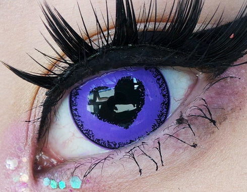 可愛いハート(4色)- SFX-EYES 全眼カラコン 特殊カラコン コスプレ ハロウイン オーダーメイド アニメ 漫画 度付き 度入り 度あり