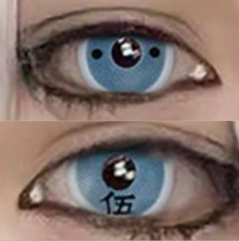 累 (下弦の伍)【鬼滅の刃】- SFX-EYES 全眼カラコン 特殊カラコン コスプレ ハロウイン オーダーメイド アニメ 漫画 度付き 度入り 度あり