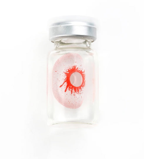 【全眼】充血ゾンビ- SFX-EYES 全眼カラコン 特殊カラコン コスプレ ハロウイン オーダーメイド アニメ 漫画 度付き 度入り 度あり