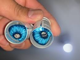 【全眼】青いエルフ- SFX-EYES 全眼カラコン 特殊カラコン コスプレ ハロウイン オーダーメイド アニメ 漫画 度付き 度入り 度あり