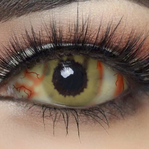 【全眼】幽霊- SFX-EYES 全眼カラコン 特殊カラコン コスプレ ハロウイン オーダーメイド アニメ 漫画 度付き 度入り 度あり