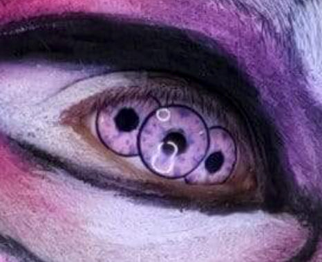 【全眼】 重瞳ピンクゾンビ- SFX-EYES 全眼カラコン 特殊カラコン コスプレ ハロウイン オーダーメイド アニメ 漫画 度付き 度入り 度あり