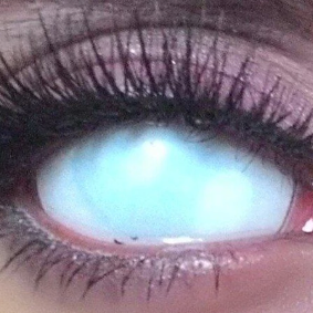 【全眼】ホワイトブラインド【一枚単品可能】- SFX-EYES 全眼カラコン 特殊カラコン コスプレ ハロウイン オーダーメイド アニメ 漫画 度付き 度入り 度あり