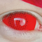 【全眼】レッドメッシュ【視界減少】- SFX-EYES 全眼カラコン 特殊カラコン コスプレ ハロウイン オーダーメイド アニメ 漫画 度付き 度入り 度あり
