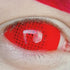 【全眼】レッドメッシュ【視界減少】- SFX-EYES 全眼カラコン 特殊カラコン コスプレ ハロウイン オーダーメイド アニメ 漫画 度付き 度入り 度あり