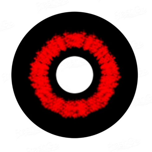 【全眼】レッドショック- SFX-EYES 全眼カラコン 特殊カラコン コスプレ ハロウイン オーダーメイド アニメ 漫画 度付き 度入り 度あり