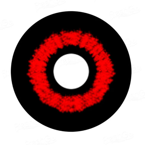 【全眼】レッドショック- SFX-EYES 全眼カラコン 特殊カラコン コスプレ ハロウイン オーダーメイド アニメ 漫画 度付き 度入り 度あり