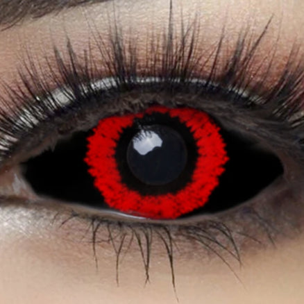 【全眼】レッドショック- SFX-EYES 全眼カラコン 特殊カラコン コスプレ ハロウイン オーダーメイド アニメ 漫画 度付き 度入り 度あり