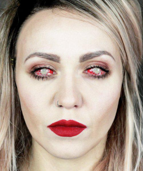 【全眼】ゾンビ 1【視界減少】- SFX-EYES 全眼カラコン 特殊カラコン コスプレ ハロウイン オーダーメイド アニメ 漫画 度付き 度入り 度あり