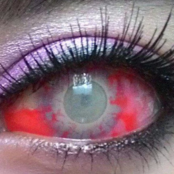 【全眼】ゾンビ 1【視界減少】- SFX-EYES 全眼カラコン 特殊カラコン コスプレ ハロウイン オーダーメイド アニメ 漫画 度付き 度入り 度あり