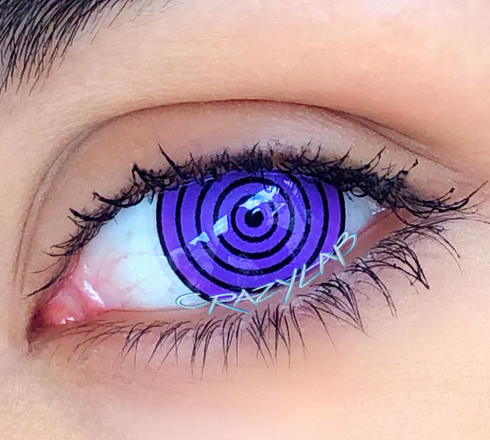 Rinnegan V2 - lentille de couleur Naruto cosplay/Halloween ZenKon