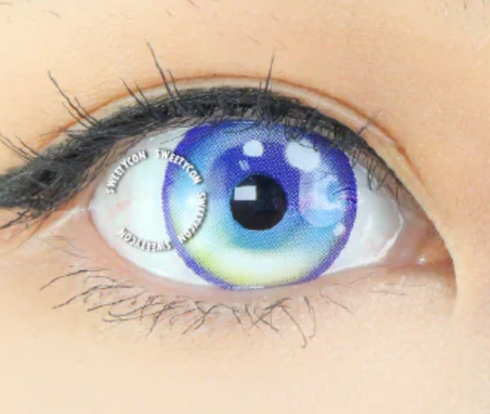 Sailor Moon - lentille de couleur アニメ&漫画 cosplay/Halloween ZenKon (coloris Bleu)