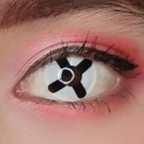 十字- SFX-EYES 全眼カラコン 特殊カラコン コスプレ ハロウイン オーダーメイド アニメ 漫画 度付き 度入り 度あり