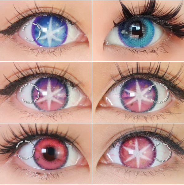 推しの子(V1) (3種類)【度付き可能】- SFX-EYES 全眼カラコン 特殊カラコン コスプレ ハロウイン オーダーメイド アニメ 漫画 度付き 度入り 度あり