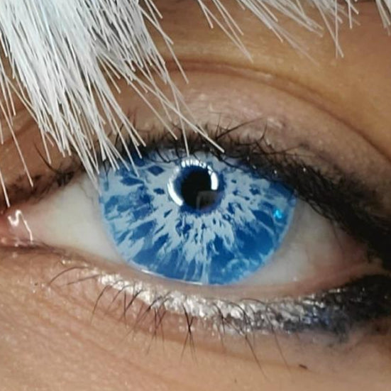 五条悟 1【呪術廻戦】【ブラックライト対応】【度付き可能】- SFX-EYES 全眼カラコン 特殊カラコン コスプレ ハロウイン オーダーメイド アニメ 漫画 度付き 度入り 度あり