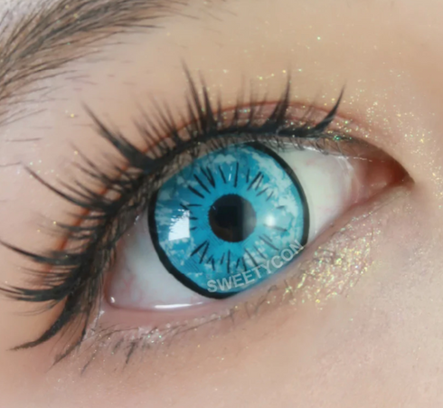 五条悟 3 (六眼)【ブラックライト対応】【呪術廻戦】- SFX-EYES 全眼カラコン 特殊カラコン コスプレ ハロウイン オーダーメイド アニメ 漫画 度付き 度入り 度あり