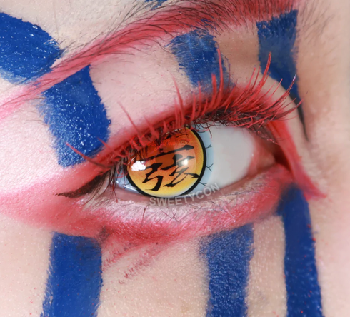 猗窩座 (V2)(上弦の参) 【鬼滅の刃】【視界減少】- SFX-EYES 全眼カラコン 特殊カラコン コスプレ ハロウイン オーダーメイド アニメ 漫画 度付き 度入り 度あり