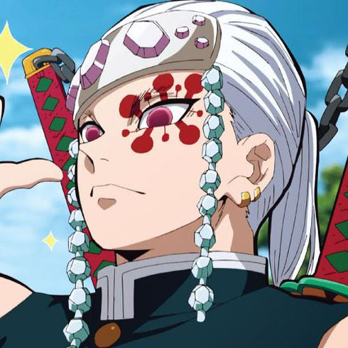 宇髄 天元【鬼滅の刃】【度付き可能】- SFX-EYES 全眼カラコン 特殊カラコン コスプレ ハロウイン オーダーメイド アニメ 漫画 度付き 度入り 度あり