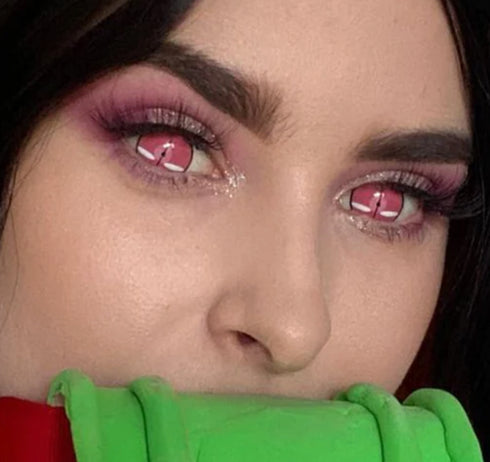 竈門禰豆子 (鬼1) 【鬼滅の刃】- SFX-EYES 全眼カラコン 特殊カラコン コスプレ ハロウイン オーダーメイド アニメ 漫画 度付き 度入り 度あり