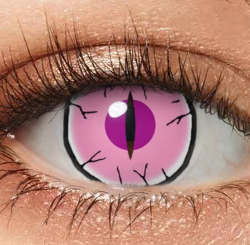 竈門禰豆子 (鬼2) 【鬼滅の刃】- SFX-EYES 全眼カラコン 特殊カラコン コスプレ ハロウイン オーダーメイド アニメ 漫画 度付き 度入り 度あり