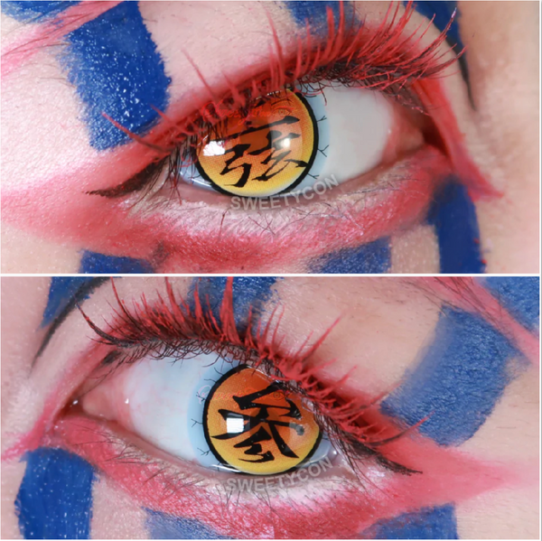 Akaza - lentille de couleur Demon Slayer cosplay/Halloween ZenKon