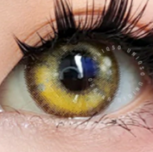 Anime Tears - lentille de couleur アニメ&漫画 cosplay/Halloween ZenKon (coloris Jaune)