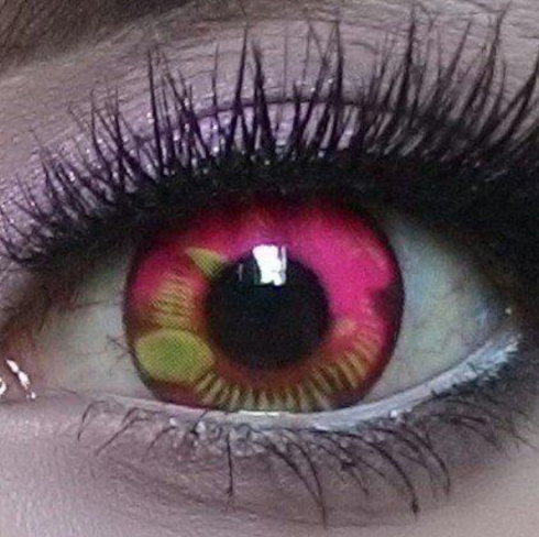 Anime - lentille de couleur アニメ&漫画 cosplay/Halloween ZenKon (coloris Rose)