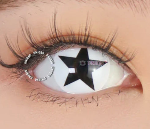 アニメスター (2種類) 【度付き可能】- SFX-EYES 全眼カラコン 特殊カラコン コスプレ ハロウイン オーダーメイド アニメ 漫画 度付き 度入り 度あり