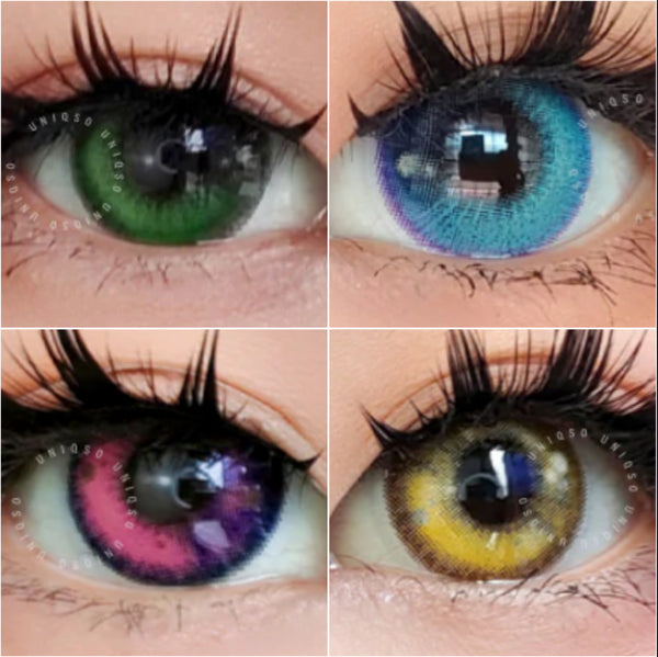 アニメティアズ (4種類)- SFX-EYES 全眼カラコン 特殊カラコン コスプレ ハロウイン オーダーメイド アニメ 漫画 度付き 度入り 度あり