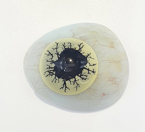 ブラックレージ- SFX-EYES 全眼カラコン 特殊カラコン コスプレ ハロウイン オーダーメイド アニメ 漫画 度付き 度入り 度あり