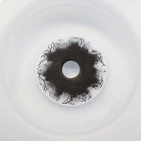 ブラックゾンビ (V2)- SFX-EYES 全眼カラコン 特殊カラコン コスプレ ハロウイン オーダーメイド アニメ 漫画 度付き 度入り 度あり