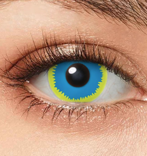 ブルーストーム- SFX-EYES 全眼カラコン 特殊カラコン コスプレ ハロウイン オーダーメイド アニメ 漫画 度付き 度入り 度あり