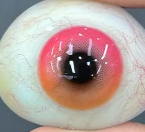 Cristal Eyes - lentille de couleur cosplay/Halloween ZenKon (coloris Rose)