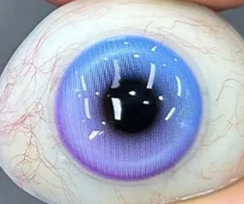 Cristal Eyes - lentille de couleur cosplay/Halloween ZenKon (coloris Bleu)