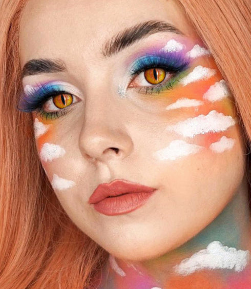 ドラゴンメイド 【小林さんちのメイドラゴン】- SFX-EYES 全眼カラコン 特殊カラコン コスプレ ハロウイン オーダーメイド アニメ 漫画 度付き 度入り 度あり