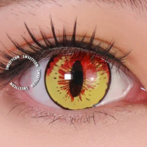 ドラゴンメイド 【小林さんちのメイドラゴン】【度付き可能】- SFX-EYES 全眼カラコン 特殊カラコン コスプレ ハロウイン オーダーメイド アニメ 漫画 度付き 度入り 度あり