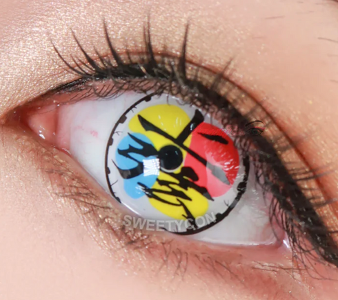 Douma V2 - lentille de couleur Demon Slayer cosplay/Halloween ZenKon (vue 2)