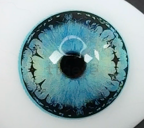 Exynt - lentille de couleur cosplay/Halloween ZenKon (coloris Bleu)