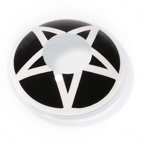 Pentagramme - lentille de couleur アニメ&漫画 cosplay/Halloween ZenKon (coloris Blanc)