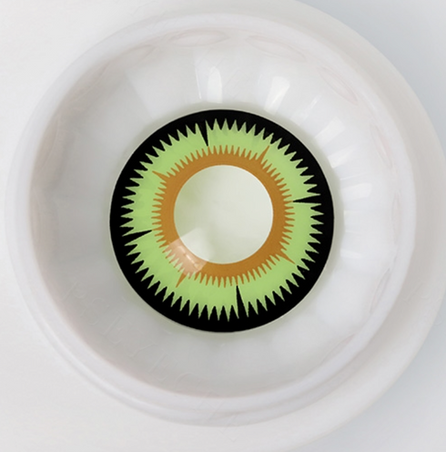 Green Target - lentille de couleur RY204 cosplay/Halloween ZenKon (vue 1)