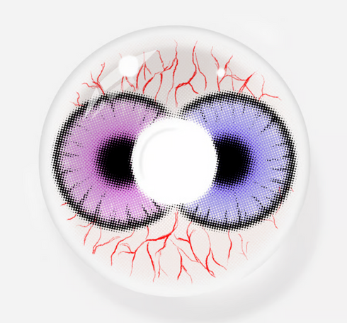 Dicoria Pink - lentille de couleur cosplay/Halloween ZenKon (vue 1)
