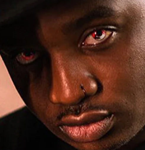 コウモリ- SFX-EYES 全眼カラコン 特殊カラコン コスプレ ハロウイン オーダーメイド アニメ 漫画 度付き 度入り 度あり