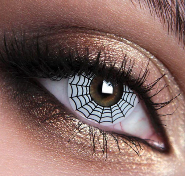 Spiderweb - lentille de couleur ホラー&ゾンビ cosplay/Halloween ZenKon