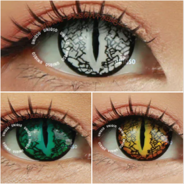 Lézard - lentille de couleur 猫目&爬虫類目 cosplay/Halloween ZenKon