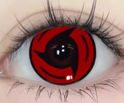 Mangekyo Sharingan V4 - lentille de couleur ナルト cosplay/Halloween ZenKon