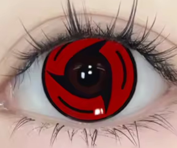 Mangekyo Sharingan V4 - lentille de couleur ナルト cosplay/Halloween ZenKon