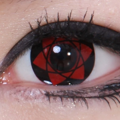 Mangekyo Sharingan V3 - lentille de couleur ナルト cosplay/Halloween ZenKon